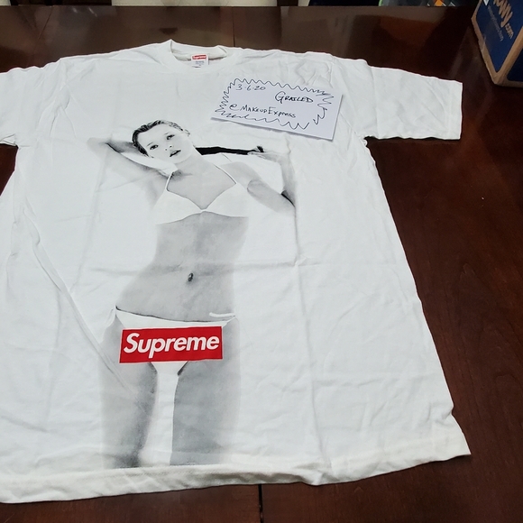 Rare Never Worn Supreme 10th anv. Kate Moss